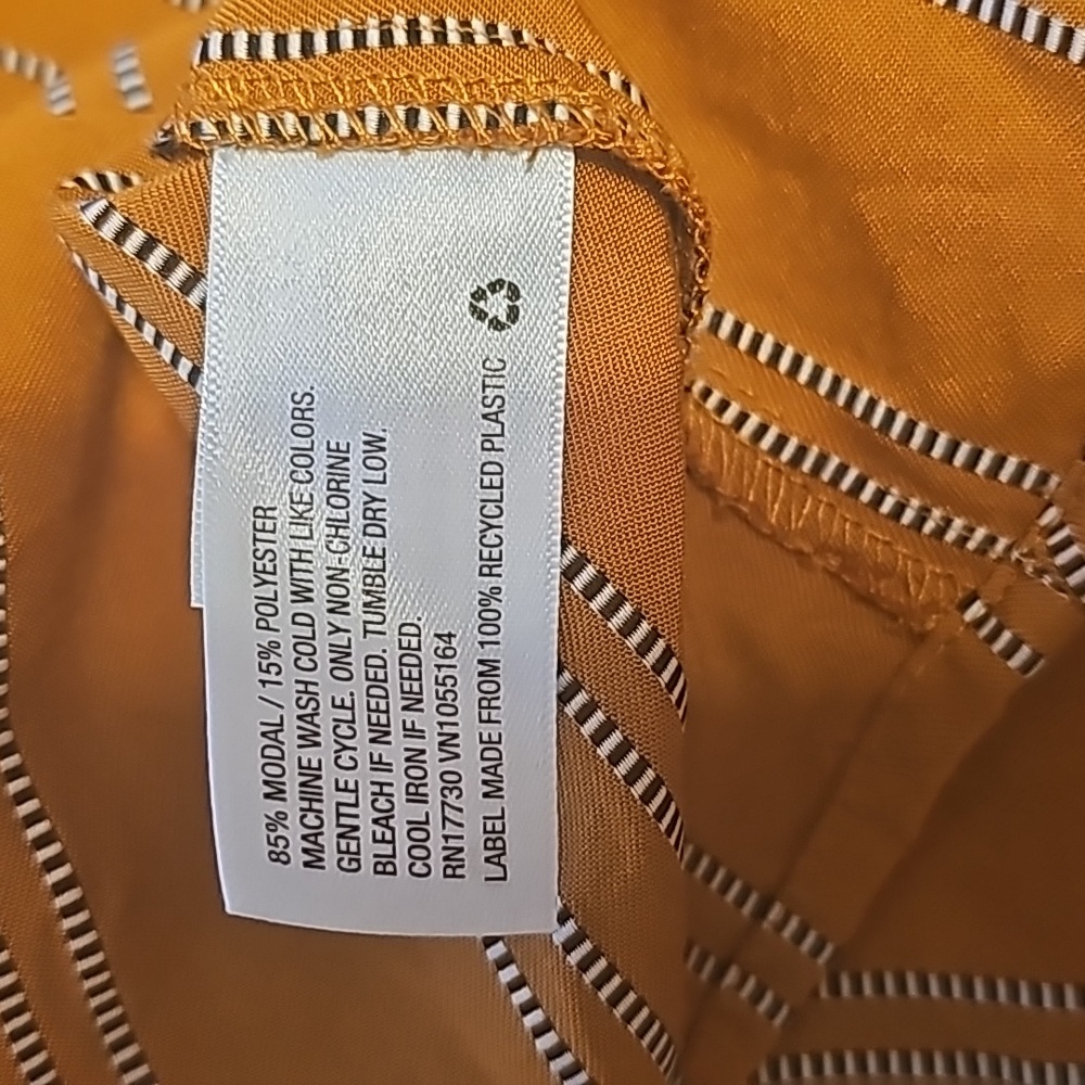 a new day Orange and black/white Straps Top Size L - Picture 7 of 9